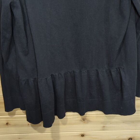 Kate Spade Sweater Womens Small Black Open Front Cardigan - Picture 4 of 8